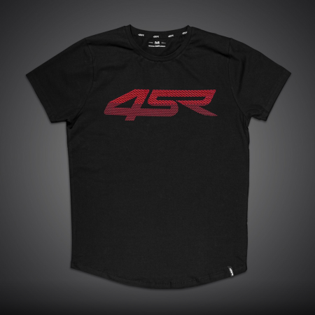 4SR T-Shirt Black 3D Red Logo
